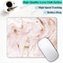IMAYONDIA Pink Rose Gold Marble Mousepad - Custom Small Portable Office Anti-Slip Rubber Base Wireless Mouse Pad