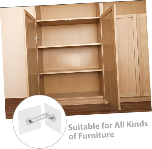 6pcs Heavy Duty Adhesive Wall Anchors for Furniture Anti-tip Kit for Dresser Bookcase Cabinet Tv Stand Boy Girl Safety