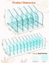 Adjustable Rose File Organizer for Desk, Vertical File Folder Holders for Magazines, Upright Desktop Binder Organizer