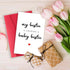 Londue Mommy Bestie Pregnant Card, Best Friend Pregnant Gifts, Pregnancy Card for to Be, Congrats Gift for Expectant