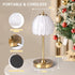 5000mAh 3 Dimmable Shenmoyl Tulip Table Lamp with Battery & Touch Control, Cordless Table Lamp with Colors