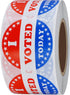 Hybsk I Voted Today with Red, White, and Blue Circle Stickers 1.5 Inch Round, 500 Labels Per Roll