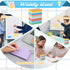 SHENLIU 1000PCS 3x5 Inches Colored Index Cards, Flash Cards with Ring, Lined on Both Side Notecards Ruled Study Card