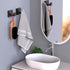 VAEHOLD 4 Pack Robe Towel Hooks for Bathrooms - Matte Black Heavy Duty Wall Mounted Shower Hooks for Kitchen