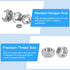 Hex Nuts Assortment Kit, 60Pcs M6-1 Hex Nuts with Flat Washers & Split Lock Washers, 304 Stainless Steel Hardware