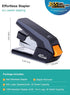 Deli Effortless Desktop Stapler, 40 Sheet Capacity, One Finger Touch Stapling, Easy to Load Ergonomic Heavy Duty Stapler, includes 1500 Staples and Staple Remover by Leven