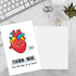 mmuue Cute Thank You Card for Heart Surgeon, Funny Thank you Gift for Women Men, Appreciation Card for Doctor Nurse