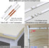 8 20inch 24W Dimmable Counter, 6500K White,1900LM,13ft WOBANE Under Cabinet Lights, Kitchen LED Lighting Kit, PCS LED