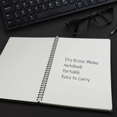 NEWYES A6 Whiteboard Notebook, Erasable Dry Erase Meeting Notebook for Business, Office, Home Use