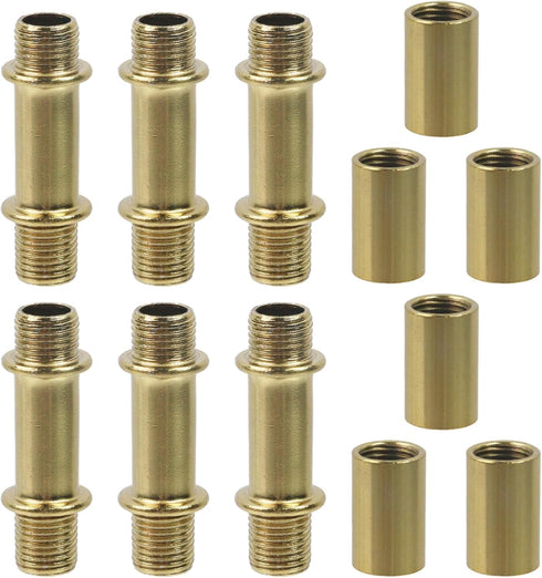 KUMGROT 6 Pcs Double Ended Straight Tube Light Pole Kit with Connector