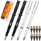 Everlasting Pencils 0.7mm Inkless Pen, 4Pcs Pencils with 8Pcs Replaceable Leads (Black White) Lapiz Infinito No Sharpen