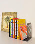 Black(4 MSDADA Bookends, Book Ends for Shelves, Bookends for Office, Book Ends for Heavy Books, Book Shelf Holder Stand