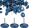 (100 Pack) Round Plastic Cap Nail, 1 Inch Roofing Nails for House Wrap Fastening, Galvanized Tar Paper Nails
