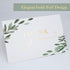 4x6 20-Pack) Set, Gooji Greenery Leaves Gold Foil Thank You Cards (Bulk Matching Peel-and-Seal White Envelopes |