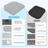 TranquilRelax XLarge Seat Cushion, Memory Foam Cushion for Long Sitting Hours on Office Chair, Home & Car, Non-Slip