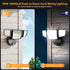 90W Lighting,10000lm Outdoor,IP66 Photocell,6500k 4 Onforu Dusk to Dawn Outdoor Flood Lights Waterproof Black LED