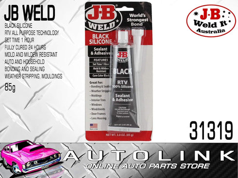 J-B Weld 31319 RTV Silicone Sealant and Adhesive - Black - 3 oz.