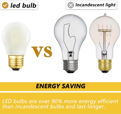 Dimmable E26 Bulb,Frosted Bulb 2W 20W Bulb, 250LM AC120V, G45 3000K Bulb Pendant,Chandeliers,Vanity,6Pack Globe LED