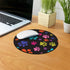Non-Slip Round Mousepad, FINCIBO Multicolor Dog Paws Mouse Pad for Home, Office, Gaming Desk