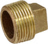 CSTQ0038 Solid Plug with Square Head, 3/8''-Inch Male National Taper Threads Brass Pipe Fitting, 25 Count