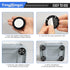 4PCS 360 YY022-B Black Self Adhesive Mini Caster Wheels for Furniture, Kitchen Appliances Stick on Degree Caster Wheels