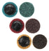Zorlun 1/2/3 Inch With1 Holder(3inch 25pcs) Abrasive Disc Sanding Roll Lock Surface Conditioning Discs R-Type Quick