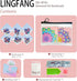 LINGFANG 6 Pcs Diamond Painting Bookmark, DIY Corner Book Makers for Adults, Small Diamond Art Kits for Kids Girls