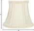 5 Inch Upgradelights Clip on Chandelier Half Shade in Eggshell Silk