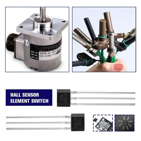 SING F LTD 20Pcs 49E OH49E SS49E Linear Hall Effect Sensors S49E TO-92 3 Pins Sensor Element Switch for Electric Vehicle Motor Repair