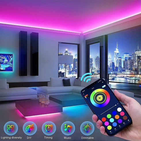 65.6ft Tenmiro Led Strip Lights Smart Led Light Strips Music Sync Color Changing LED Lights App Control Led Lights