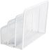 VANRA Metal Letter Tray, White - Letter Rack with 3 Compartments, Desk Organizer for School and Office