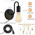 E26 1-Light Plug in Wall Sconce with On Off Switch Industrial Wall Mount Light Fixture Vintage Wall Sconces with Plug