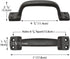Barn Door Pulls Handles Heavy Solid Cast Iron Gate Handle, 7inch Metal Hardware for Sliding Barn Door Gate Fence Door Drawer Garage - Dark Brown 2 Pack by Livfodrm