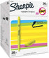 Sharpie Pocket Highlighters, 36-Count Set, Chisel Tip, Fluorescent Yellow for Office, School, Bible Study, Home
