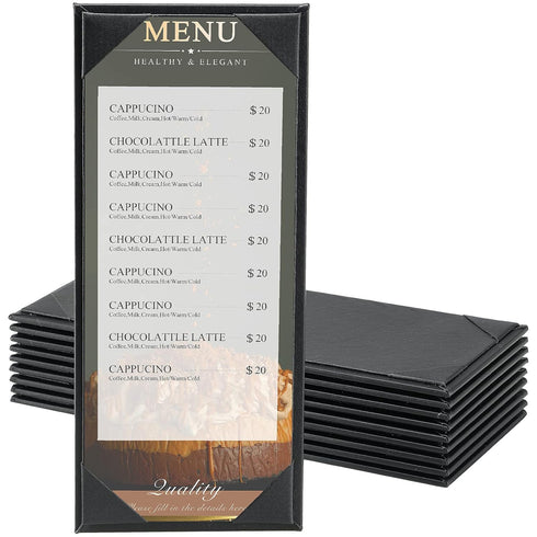 10 Pack 1 View Menu Holder Menu Covers 4.25" x 11" |