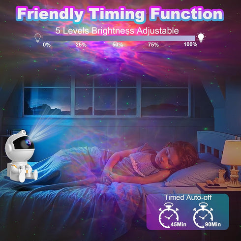 Space Future captain Astronaut Galaxy Night Light Projector for Bedroom - Star Lights Ceiling Projector with Remote