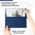 Harloon 100 Pcs A9 Self Adhesive Wedding Invitation Envelopes, 5.75 x 8.75 Inch Paper Greeting Card Envelopes (Navy