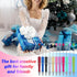 750 50 Packaging Qilery Pcs DIY Beadable Pens Kit, Pcs Plastic Ballpoint Pens Bulk, Included Foil Thank You Cards