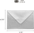 Pukka Pad Carpe Diem Gummed Envelopes for Greeting Cards, Pack of 25 Silver Envelopes, A2