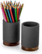 Pen Holder for Desk, Ceramic Pencil Organizer & Makeup Brush Holder, Office