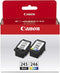 Canon PG-245 / CL-246 Genuine Ink Value Pack (2 Cartridges) for iP2820, MG2420/2924/2920