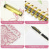 Sooez Clipboard Folio with Refillable Notepad, Clipboard Folder with 10 Storage Pockets for Letter Size, Cute Portfolio