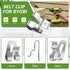 6PCS Belt Clip for Ryobi - Compatible with Ryobi and Ridgid 18 Volt Tools, Stainless Steel Replacement Hook