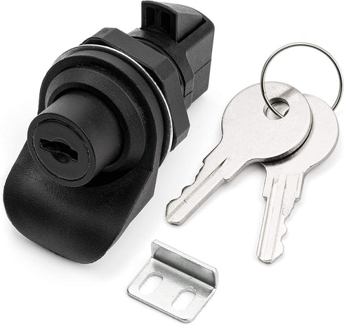 2PCS Push Button Lock Glove Box Latch, Golf Cart Glove Box Lock, Plastic Push to Close Latch for Motorcycle Tool Box