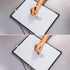 Double-Sided Dry Erase Board 16" x 12", Small Black Frame Hanging Whiteboard for Home, School, Office