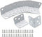 Jiozermi 12 Pcs Corner Brace, L Shape Shelf Bracket 1"x1"x1.3" , 90 Degree