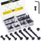 Mardatt 85pcs 7 Sizes M6x20mm/30mm/40mm/50mm/60mm/70mm/80mm Black Hex Socket Cap Bolts and Barrel Nuts