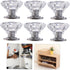 6pcs POPETPOP Plastic Knobs for Cabinets Bedside Handles Replacement Decorative Hardware for Dressers and Storage