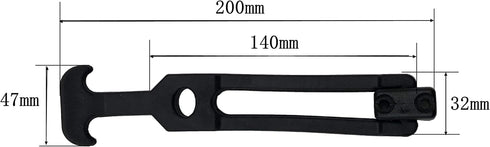 Creatyi 8 PCS 8'' Rubber Flexible T-Handle Draw Latches for Tool Box and Engineering Machines
