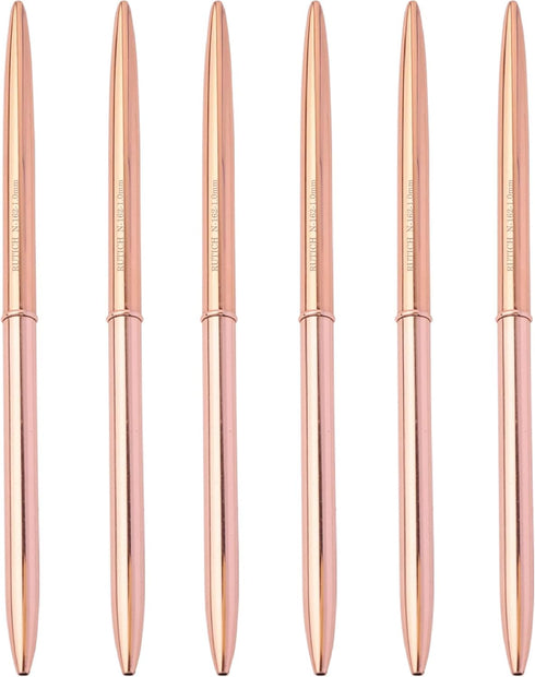 Replacement Wedding Signing Pen for Guest Book, RUTICH Signing Pen Holder, Rose Gold, 6 Pcs